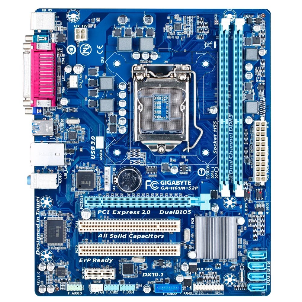 GIGABYTE H61M-S2P-R3 main